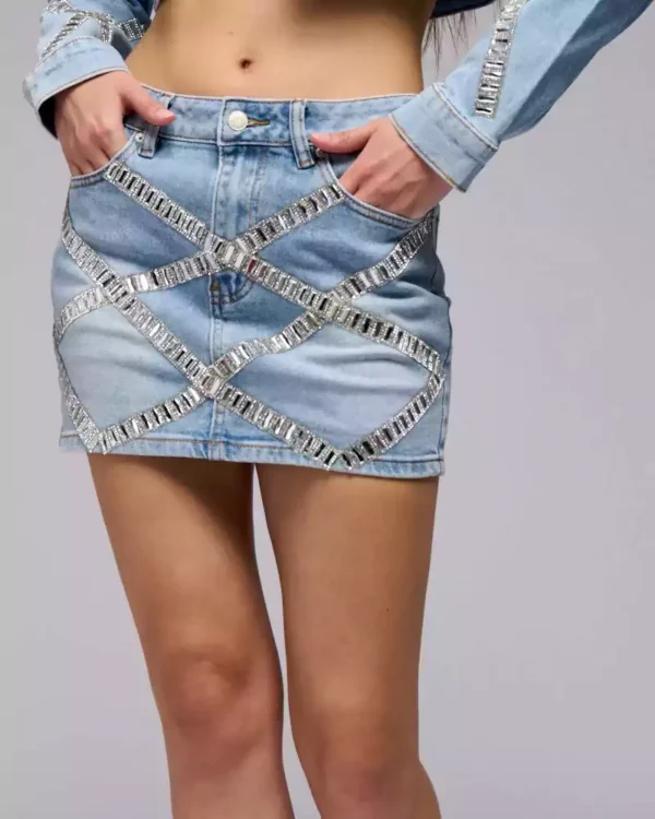 Women denim mini skirt Women denim mini skirt