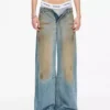 Denim straight jeans for women Denim straight jeans for women