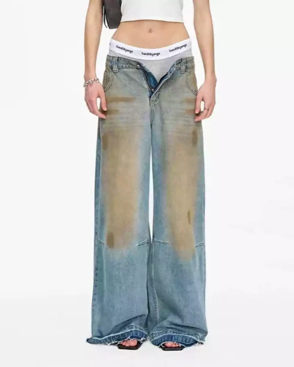 Denim straight jeans for women Denim straight jeans for women